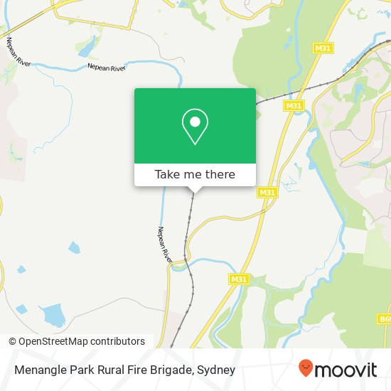 Mapa Menangle Park Rural Fire Brigade