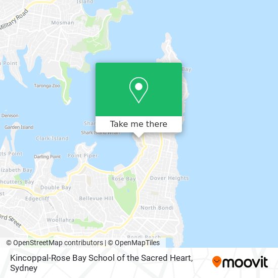 Mapa Kincoppal-Rose Bay School of the Sacred Heart