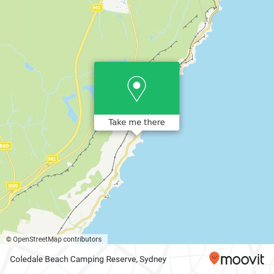 Coledale Beach Camping Reserve map