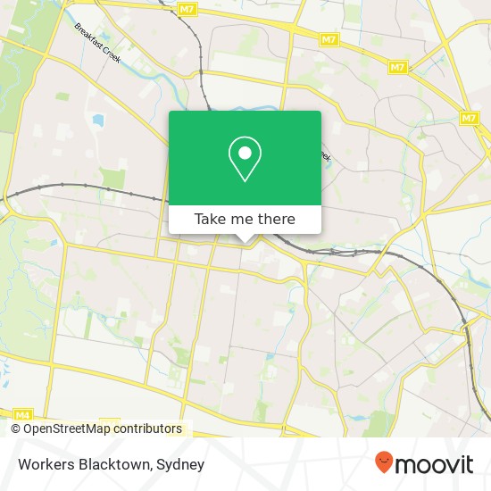 Mapa Workers Blacktown