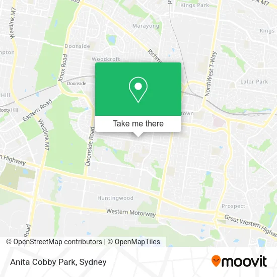 Anita Cobby Park map