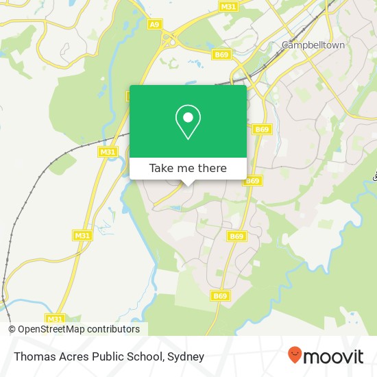 Thomas Acres Public School map