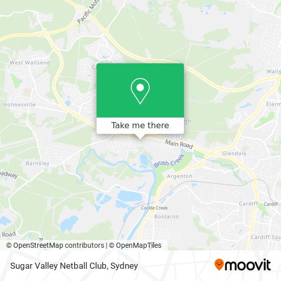 Mapa Sugar Valley Netball Club
