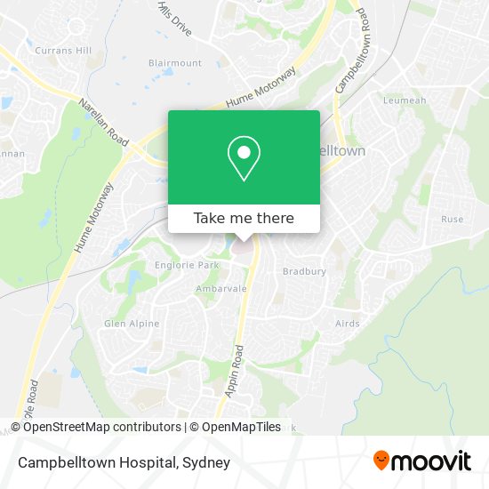 Campbelltown Hospital map