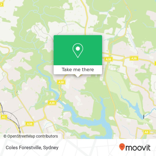 Mapa Coles Forestville