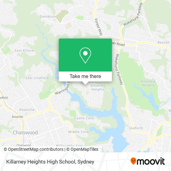 Mapa Killarney Heights High School