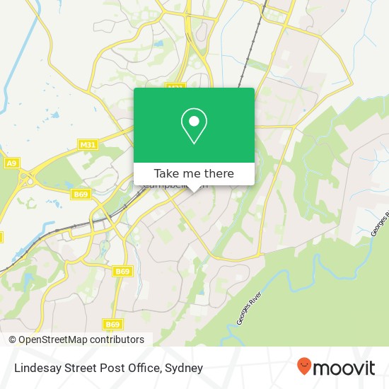 Lindesay Street Post Office map