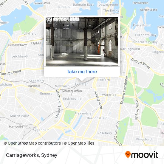 Carriageworks map