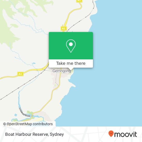 Boat Harbour Reserve map