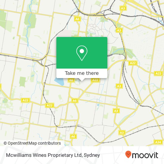 Mcwilliams Wines Proprietary Ltd map
