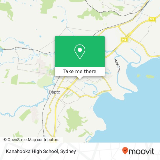 Mapa Kanahooka High School