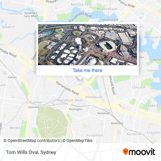 Tom Wills Oval map