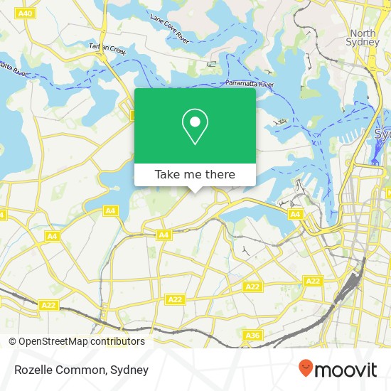 Rozelle Common map