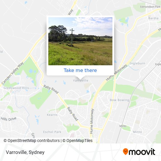 Varroville map
