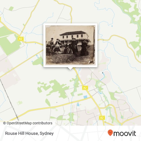 Rouse Hill House map