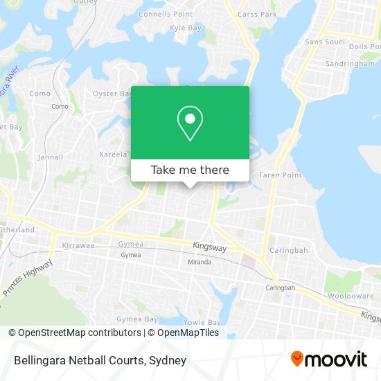 Bellingara Netball Courts map