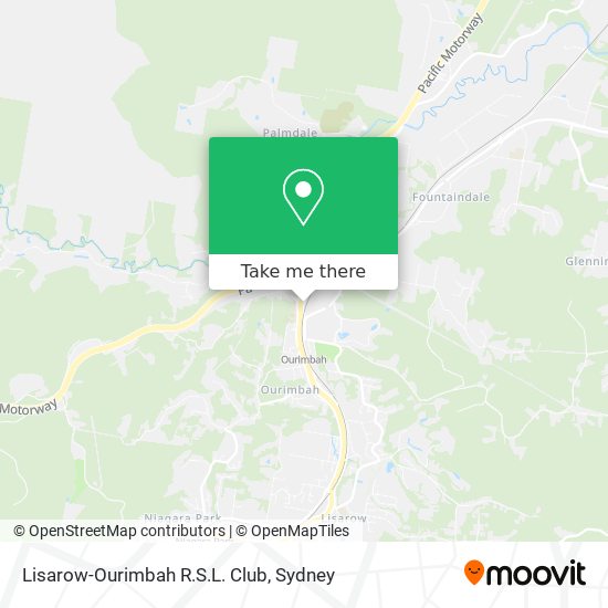 Mapa Lisarow-Ourimbah R.S.L. Club