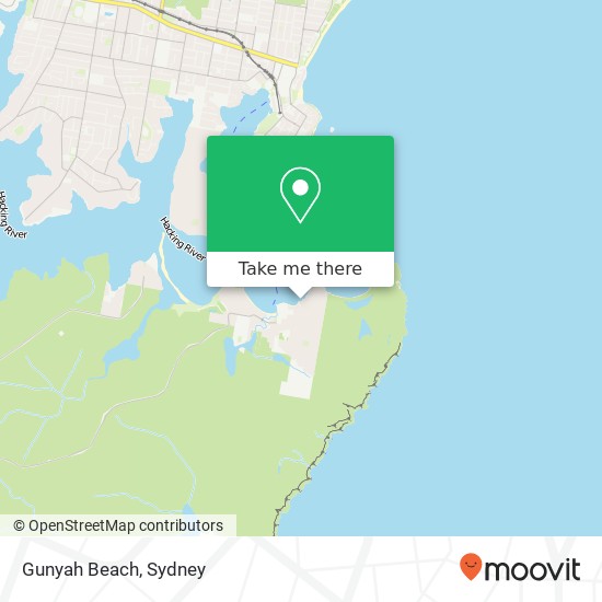 Gunyah Beach map