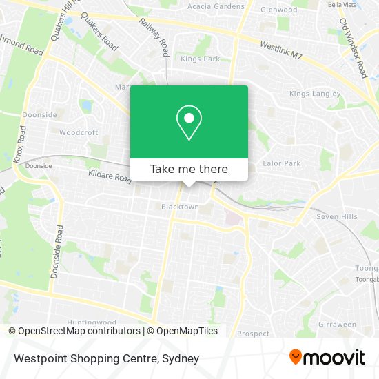Mapa Westpoint Shopping Centre