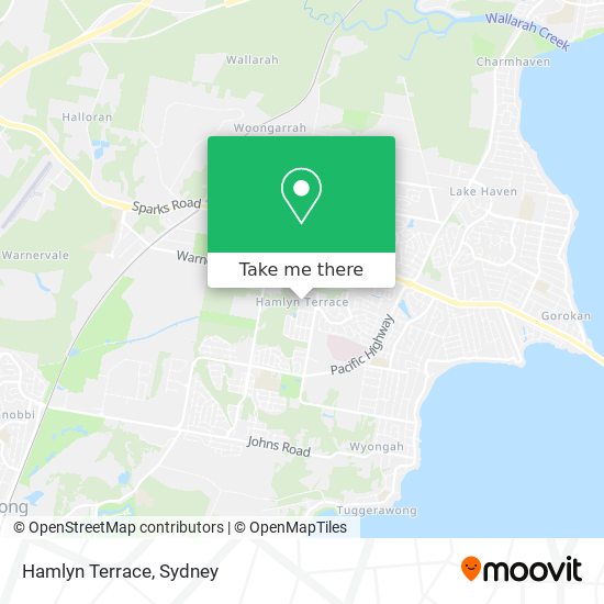 Mapa Hamlyn Terrace