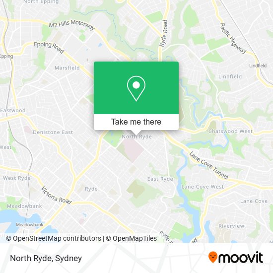 North Ryde map