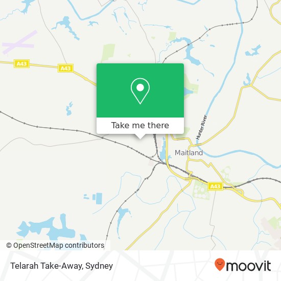 Telarah Take-Away map