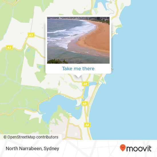 North Narrabeen map