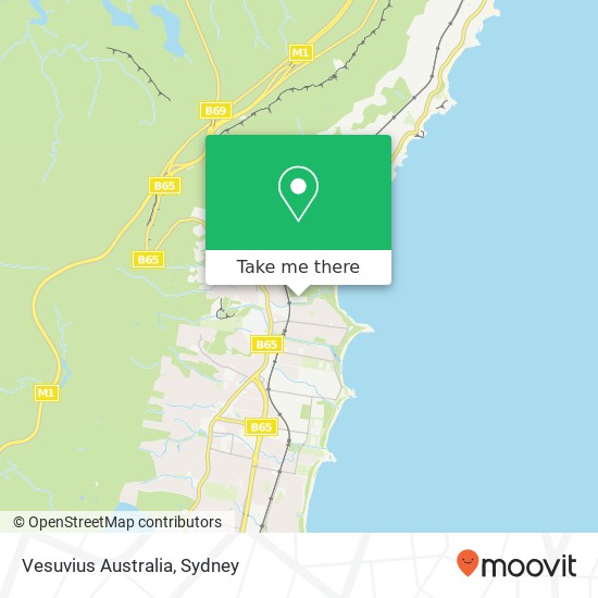 Mapa Vesuvius Australia