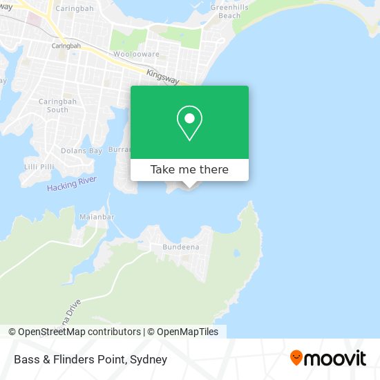 Bass & Flinders Point map