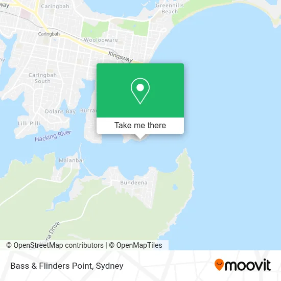 Mapa Bass & Flinders Point