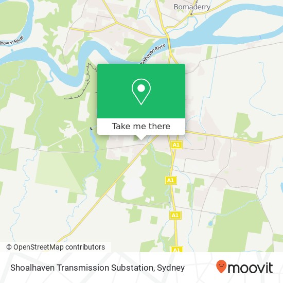 Shoalhaven Transmission Substation map