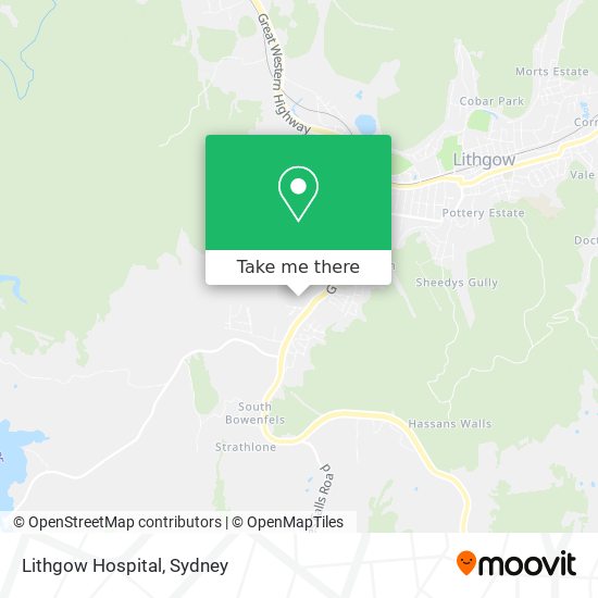 Lithgow Hospital map