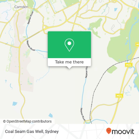 Coal Seam Gas Well map