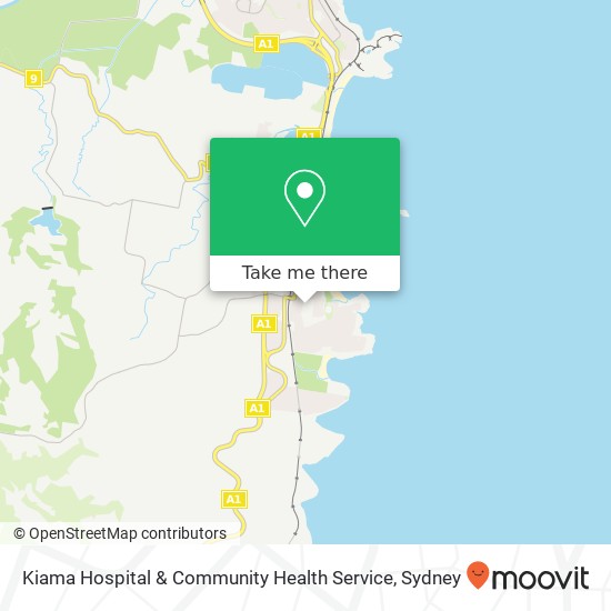 Mapa Kiama Hospital & Community Health Service