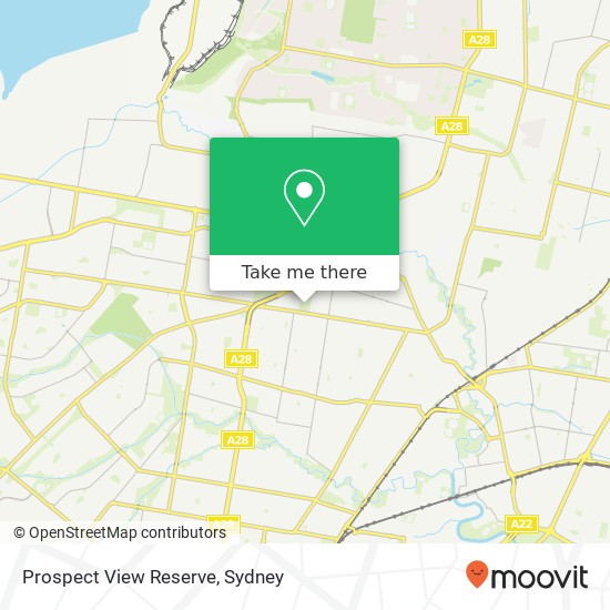 Mapa Prospect View Reserve