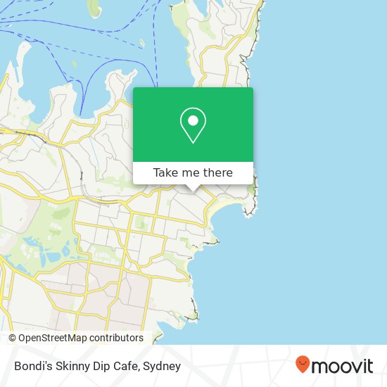 Bondi's Skinny Dip Cafe map