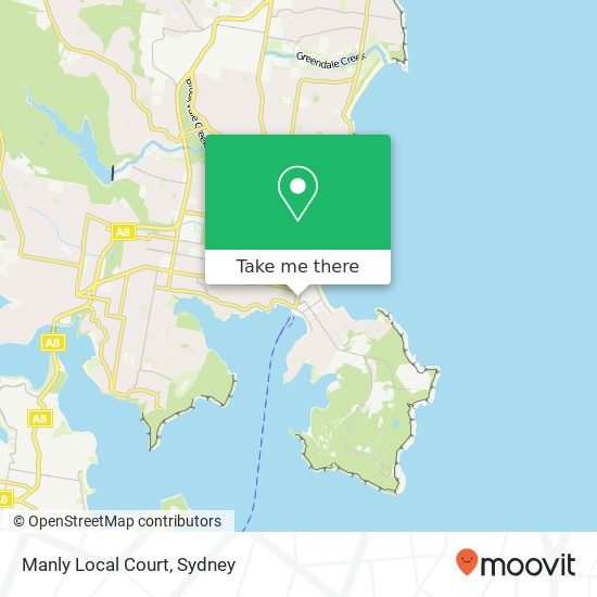 Manly Local Court map