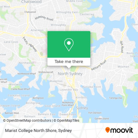 Mapa Marist College North Shore