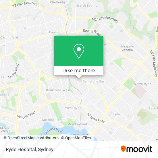 Ryde Hospital map