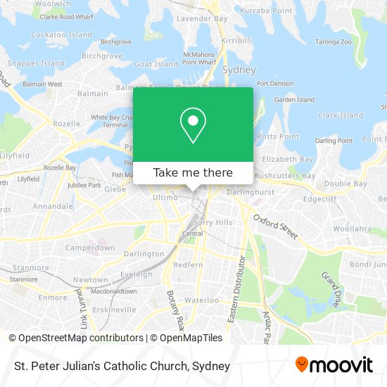 St. Peter Julian's Catholic Church map