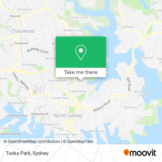 Tunks Park map