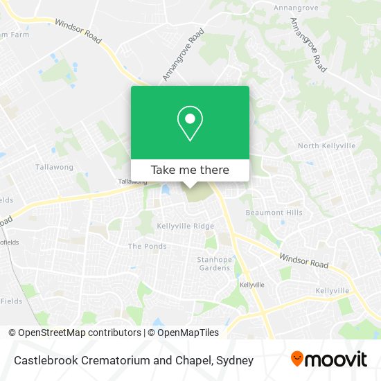 Castlebrook Crematorium and Chapel map