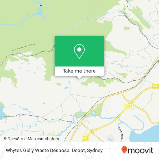 Mapa Whytes Gully Waste Desposal Depot