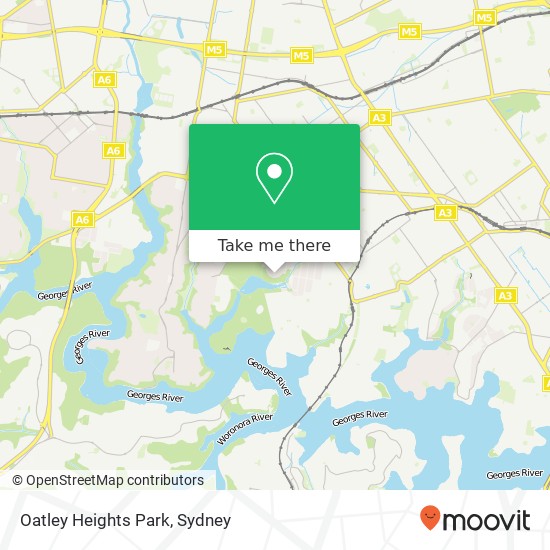 Oatley Heights Park map