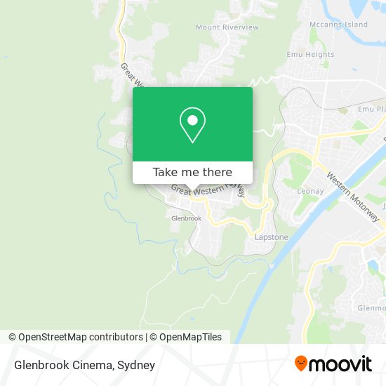 Mapa Glenbrook Cinema