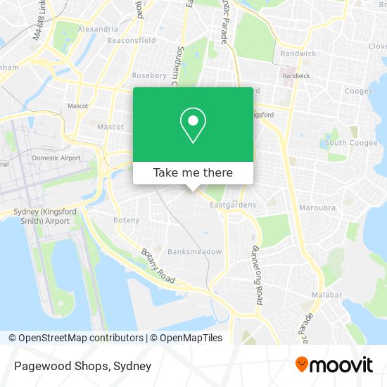 Pagewood Shops map