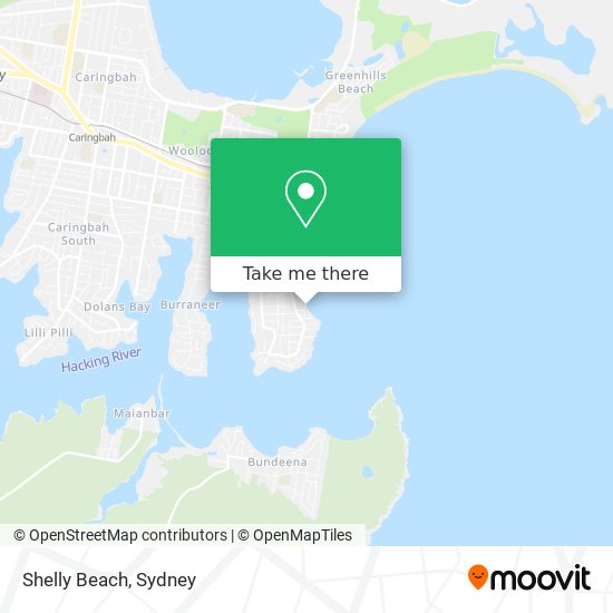 Shelly Beach map