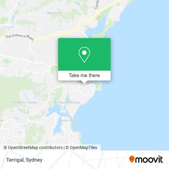 Terrigal map