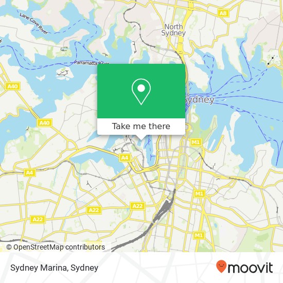Sydney Marina map