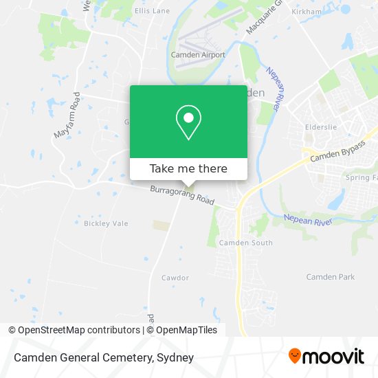 Camden General Cemetery map